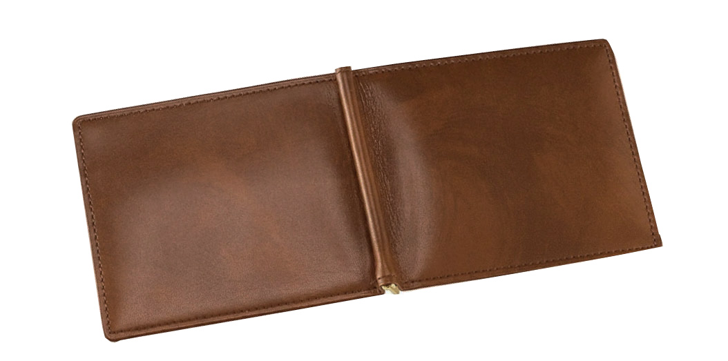 キプリス】札ばさみ/マネークリップ□シラサギレザー