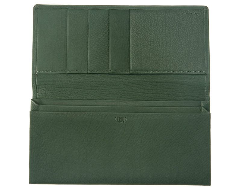 【キプリス】長財布(風琴マチ束入・小銭入れなし)■レーニアカーフ