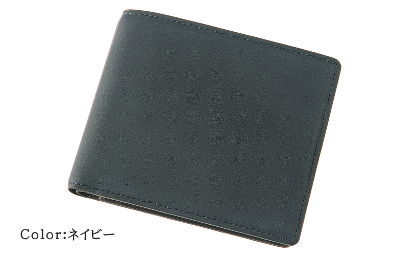 キプリス】二つ折り財布(小銭入れ付き札入)□レーニアカーフ