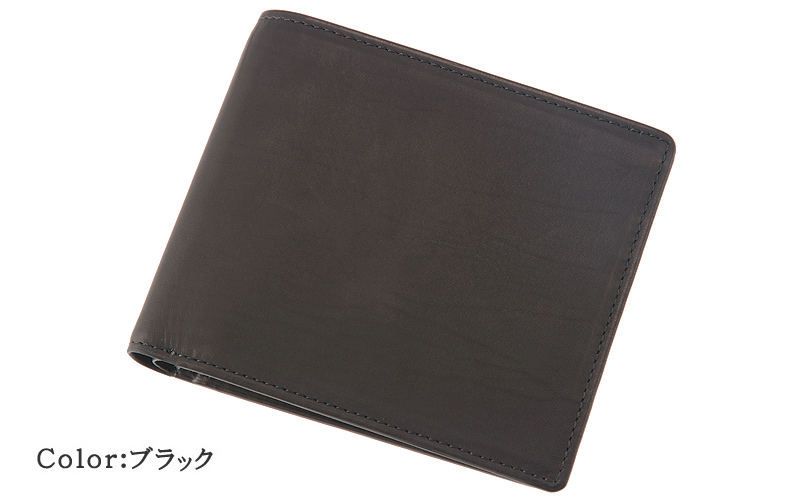 【キプリス】二つ折り財布(ベロ・小銭入れ付き札入)■レーニアカーフ