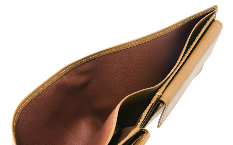 【キプリス】二つ折り財布(ベロ・小銭入れ付き札入)■レーニアカーフ