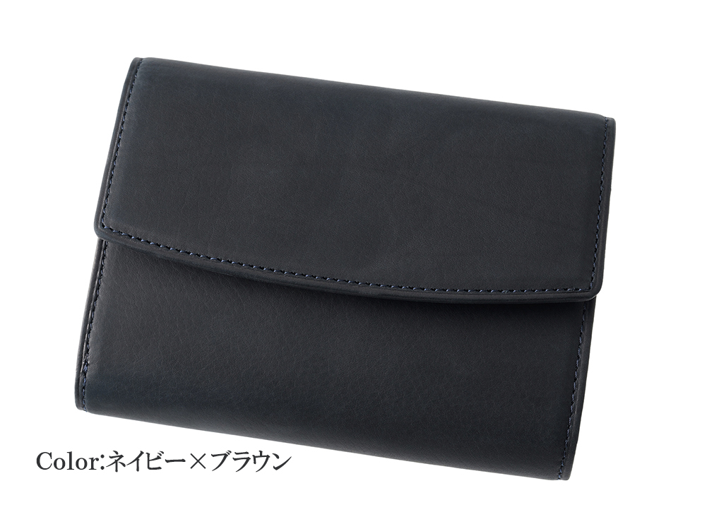 【キプリス】三つ折り財布■レーニアカーフ＆セタカーフ