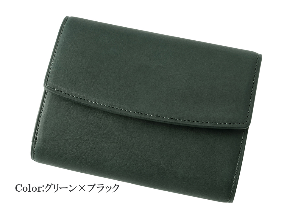 【キプリス】三つ折り財布■レーニアカーフ＆セタカーフ