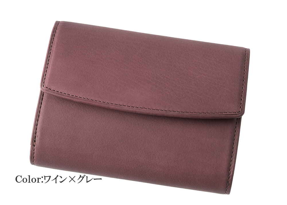 【キプリス】三つ折り財布■レーニアカーフ＆セタカーフ