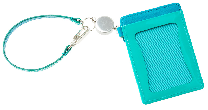 【ヘレナ】リールキー付きパス入れ■ボンボン