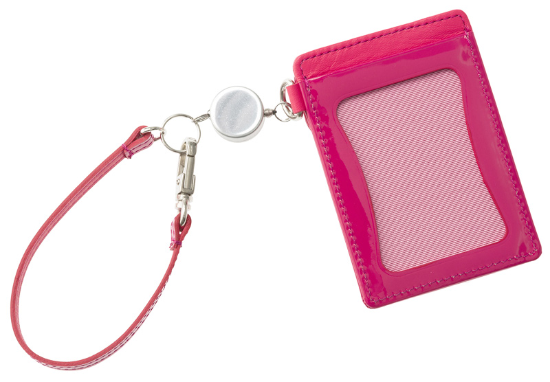 【ヘレナ】リールキー付きパス入れ■ボンボン