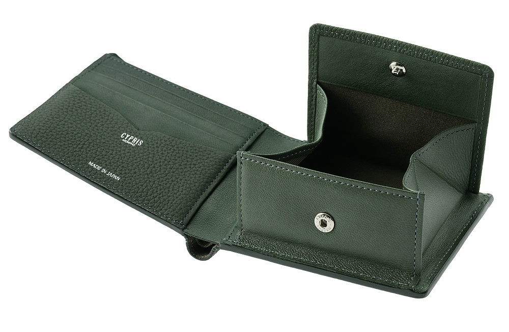 【キプリス】二つ折り財布(ＢＯＸ小銭入れ付き札入)■フォーミーキップ