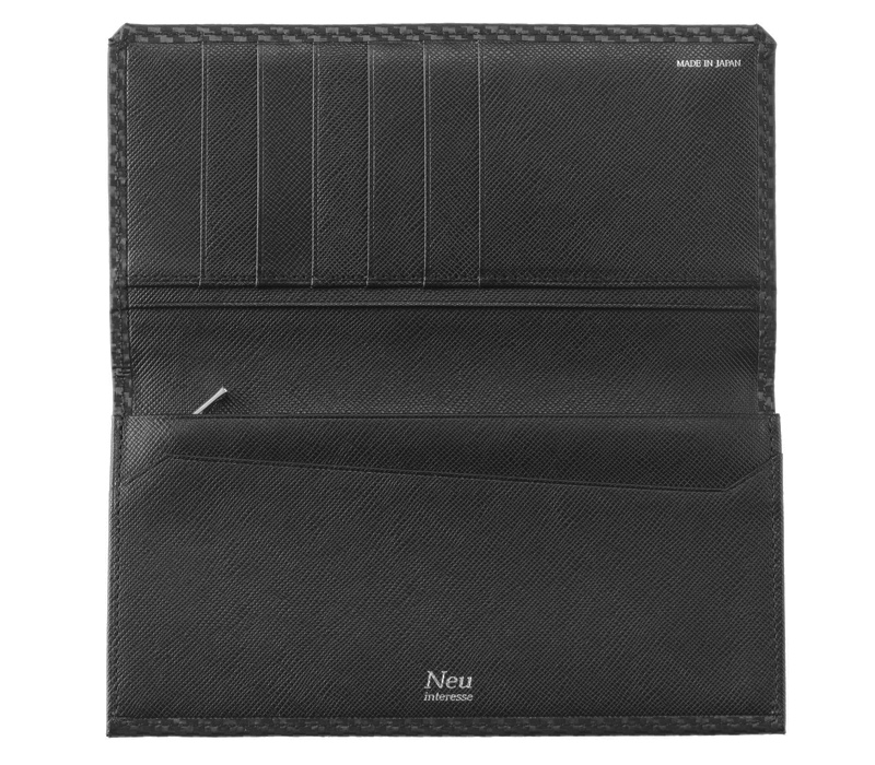 ノイインテレッセ】長財布(小銭入れ付きササマチ束入)□グラフィーテ