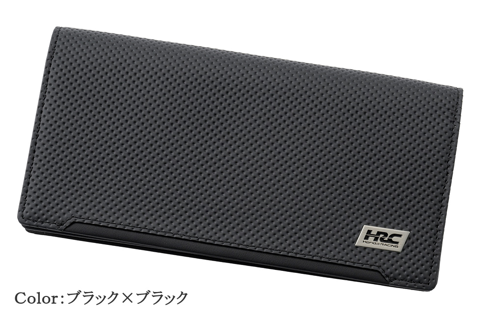 【ノイインテレッセ×HRC】長財布(小銭入れ付き通しマチ束入)■ＢＲ -Black＆Red-