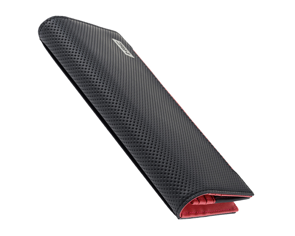 【ノイインテレッセ×HRC】長財布(小銭入れ付き通しマチ束入)■ＢＲ -Black＆Red-