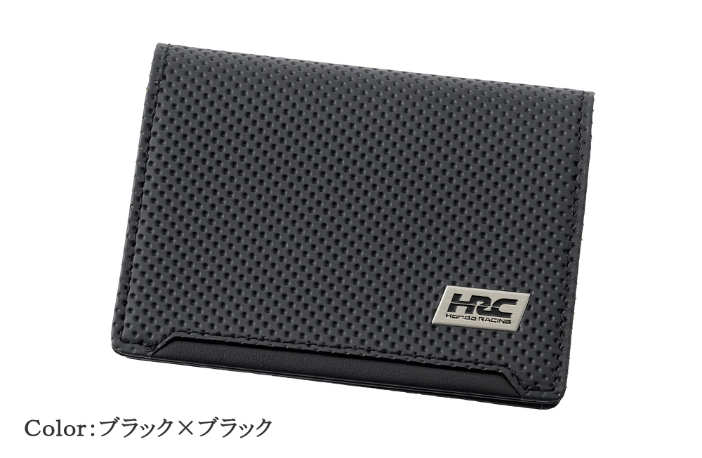 【ノイインテレッセ×HRC】名刺入れ(通しマチ)■ＢＲ -Black＆Red-