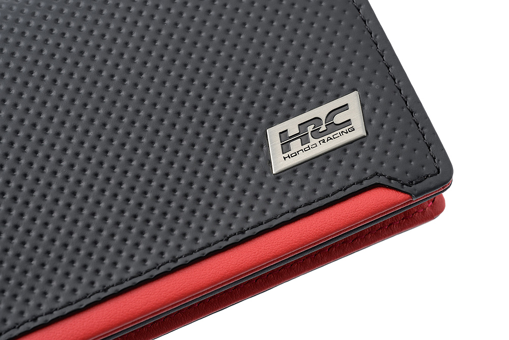 【ノイインテレッセ×HRC】名刺入れ(通しマチ)■ＢＲ -Black＆Red-