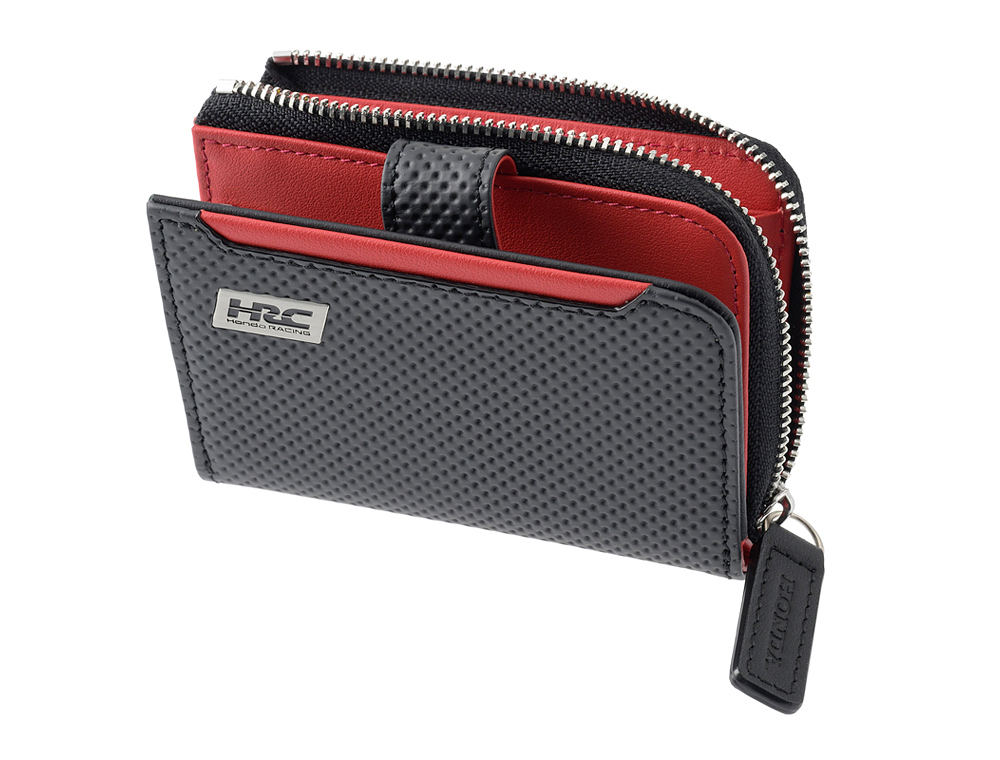 【ノイインテレッセ×HRC】小銭入れ付きキーケース■ＢＲ -Black＆Red-
