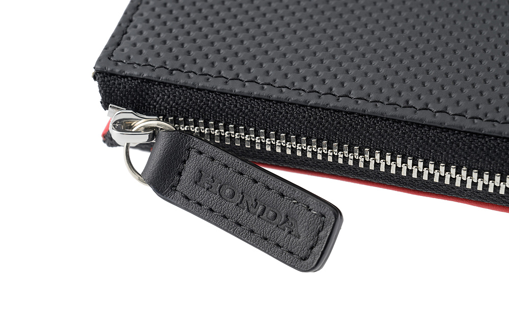 【ノイインテレッセ×HRC】小銭入れ■ＢＲ -Black＆Red-