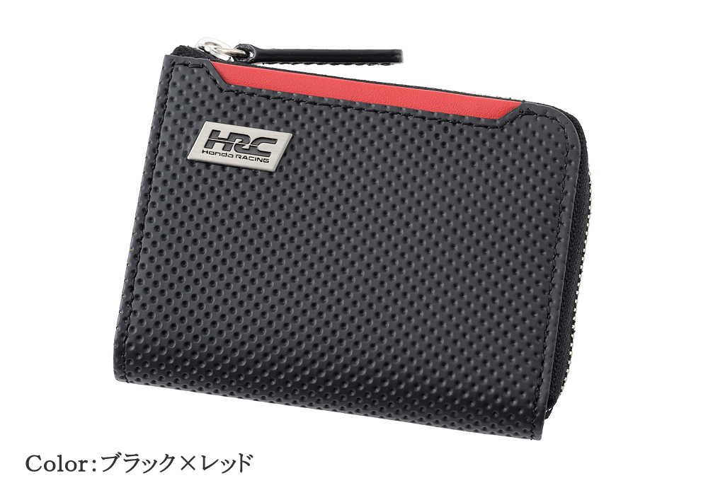 【ノイインテレッセ×HRC】小銭入れ■ＢＲ -Black＆Red-