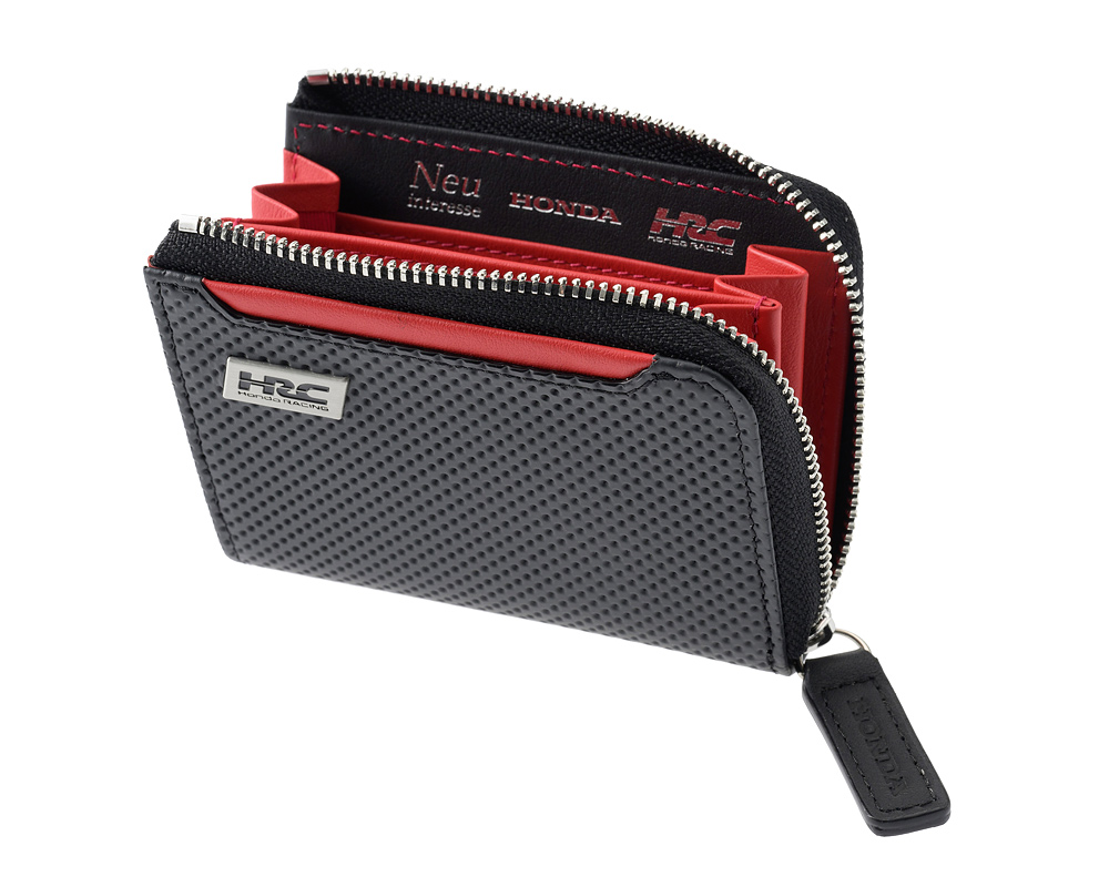【ノイインテレッセ×HRC】小銭入れ■ＢＲ -Black＆Red-