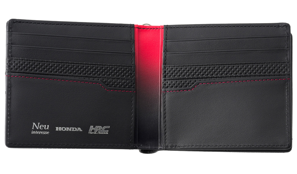 【ノイインテレッセ×HONDA×HRC】二つ折り財布(外BOX小銭入れ付き札入)■グラディエント