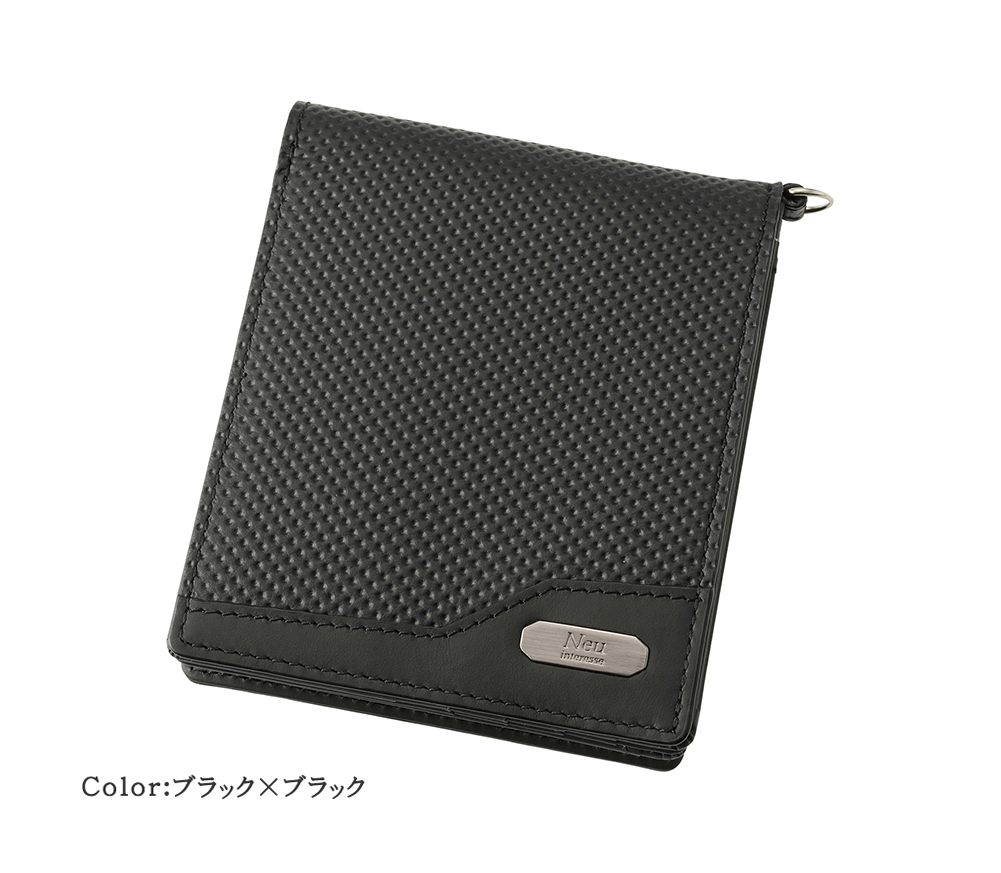 【ノイインテレッセ】二つ折り財布(外BOX小銭入れ付き札入)■イクス