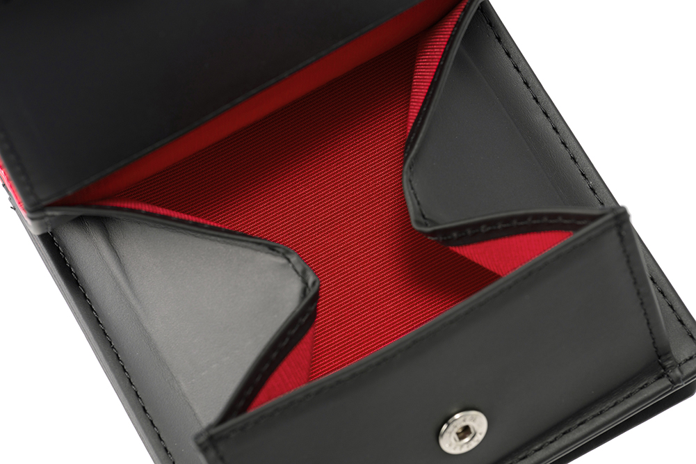 【ノイインテレッセ】二つ折り財布(外BOX小銭入れ付き札入)■イクス