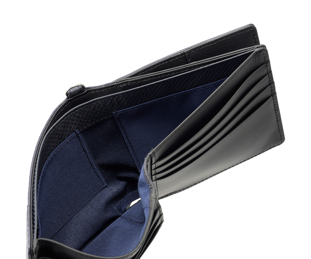 【ノイインテレッセ】二つ折り財布(外BOX小銭入れ付き札入)■イクス