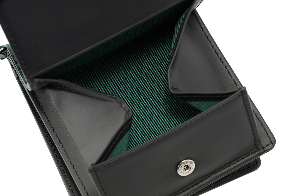 【ノイインテレッセ】二つ折り財布(外BOX小銭入れ付き札入)■イクス