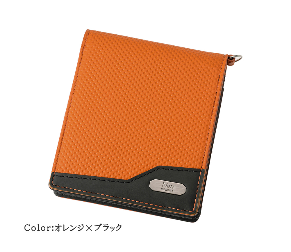 【ノイインテレッセ】二つ折り財布(外BOX小銭入れ付き札入)■イクス