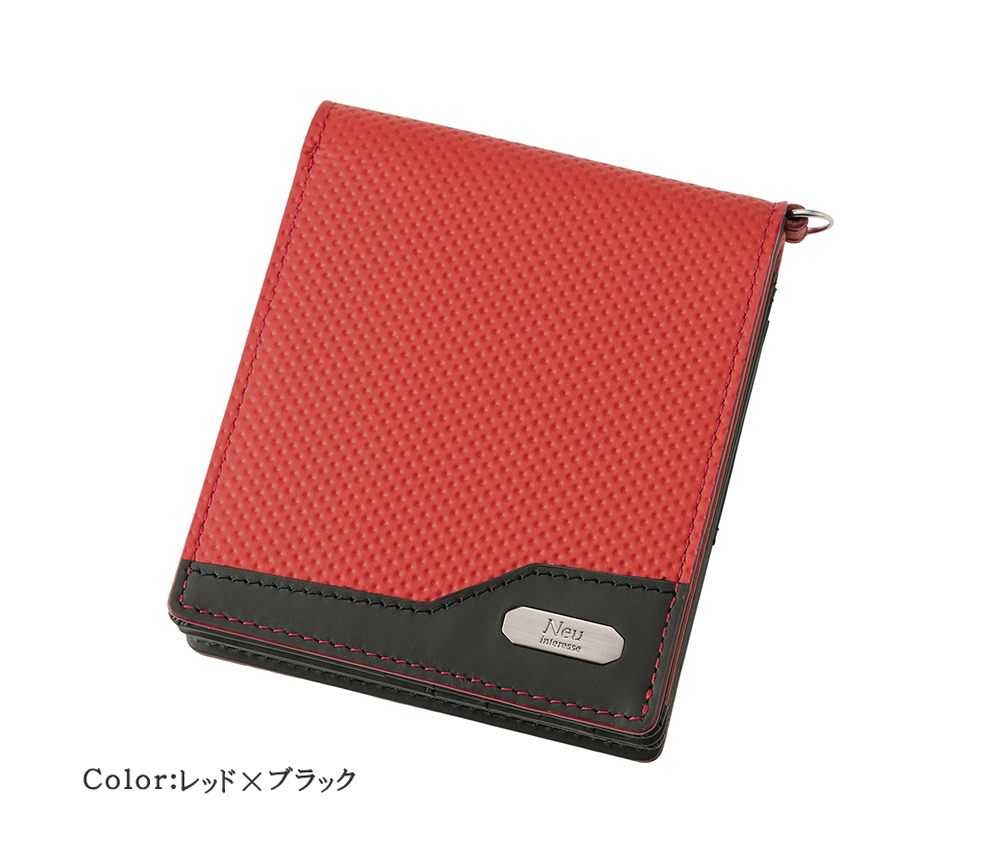 【ノイインテレッセ】二つ折り財布(外BOX小銭入れ付き札入)■イクス