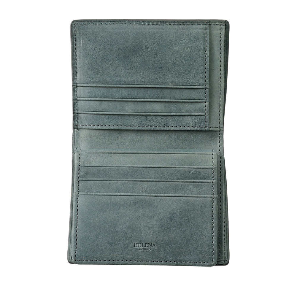 【ヘレナ】二つ折り財布(ＢＯＸ小銭入れ付き・コンパクト札入)■クレシータ