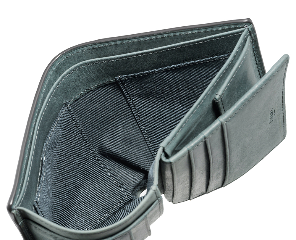 【ヘレナ】二つ折り財布(ＢＯＸ小銭入れ付き・コンパクト札入)■クレシータ