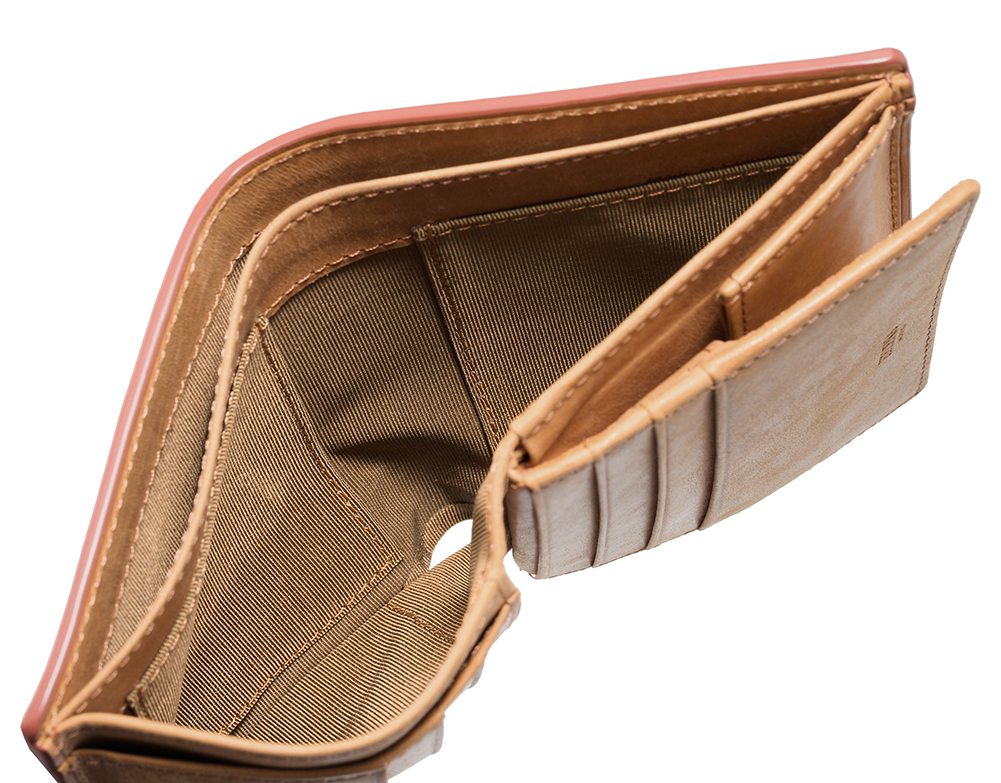 【ヘレナ】二つ折り財布(ＢＯＸ小銭入れ付き・コンパクト札入)■クレシータ