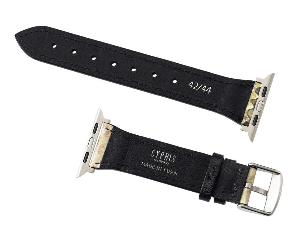 【キプリス】ウォッチバンド(Apple watch対応)（L）■ダイヤモンドパイソン