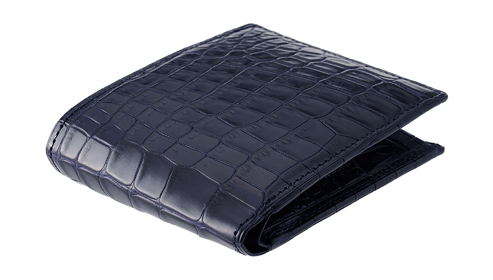 【CYPRIS COLLECTION】二つ折り財布(小銭入れ付き札入)■マットクロコダイル