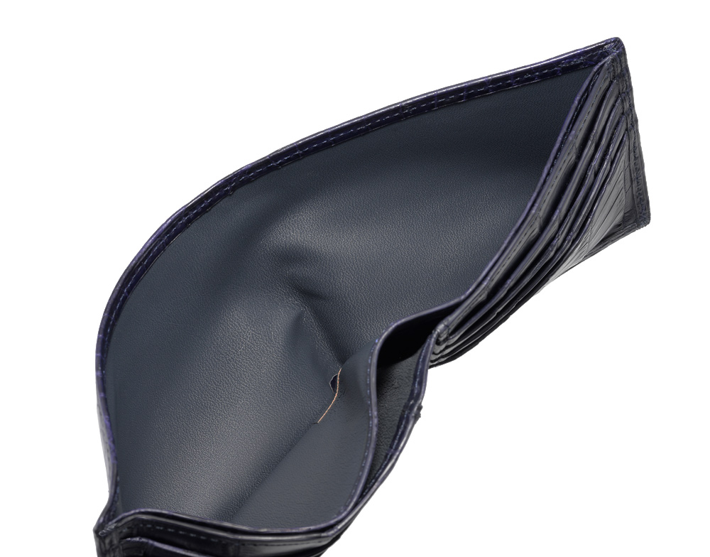 【CYPRIS COLLECTION】二つ折り財布(カード札入)■マットクロコダイル