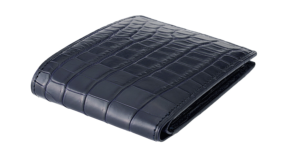 【CYPRIS COLLECTION】二つ折り財布(カード札入)■マットクロコダイル