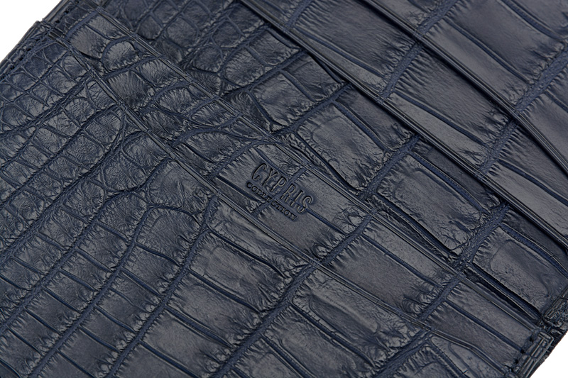 【CYPRIS COLLECTION】名刺入れ(通しマチ)■マットクロコダイル