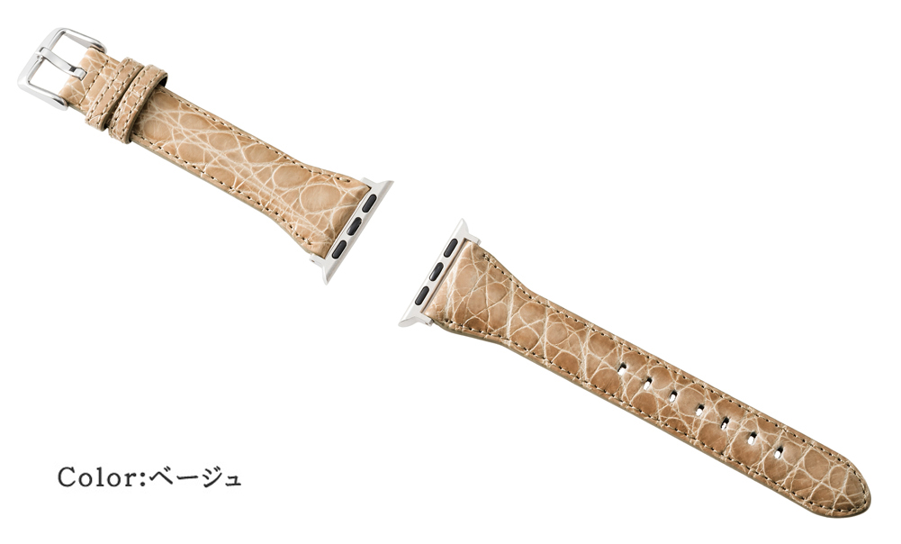 【キプリス】ウォッチバンド(Apple watch38/40/41mm対応)■クロコダイル