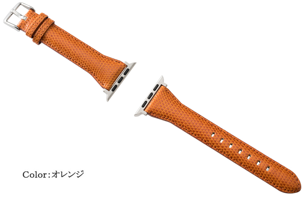 【キプリス】ウォッチバンド(Apple watch42/44/45mm対応)■リザード