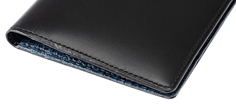 【CYPRIS COLLECTION】長財布(マチなし束入・小銭入れなし)■ボックスカーフ＆リザード