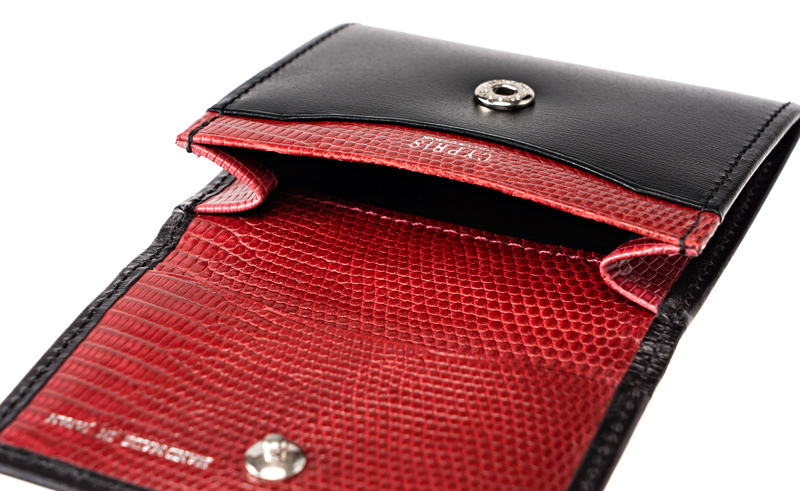 【CYPRIS COLLECTION】小銭入れ(ササマチ)■ボックスカーフ＆リザード