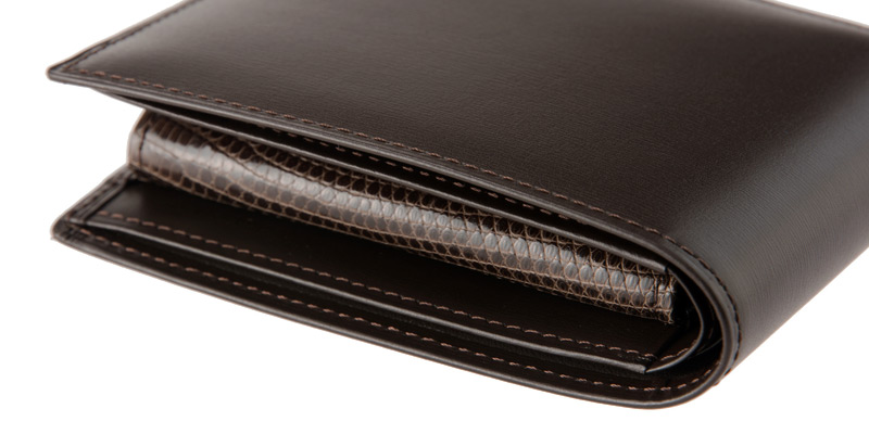 【CYPRIS COLLECTION】二つ折り財布(小銭入れ付き札入)■ボックスカーフ＆リザード２