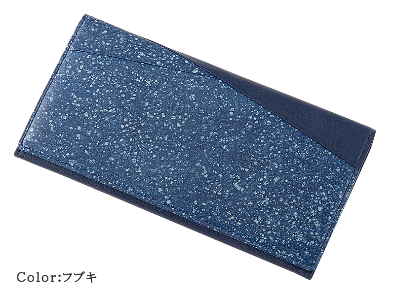 【キプリス】長財布(小銭入れ付きササマチ束入)■藍 -AI-