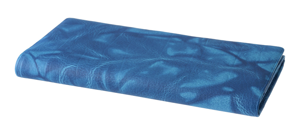 【キプリス】長財布(風琴マチ束入・単束付き)■AIZOME CALF