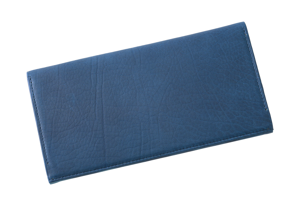 【キプリス】長財布(風琴マチ束入・単束付き)■AIZOME CALF