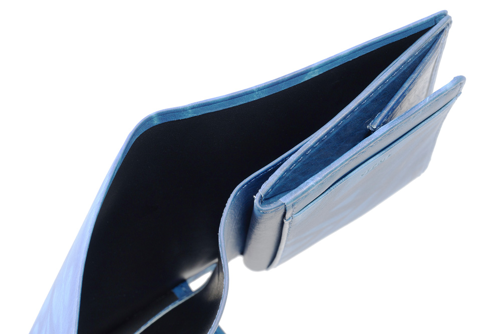 【キプリス】コンパクト札入(ＢＯＸ小銭入れ付き)■AIZOME CALF