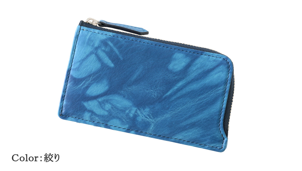 【キプリス】フラグメントウォレット■AIZOME CALF