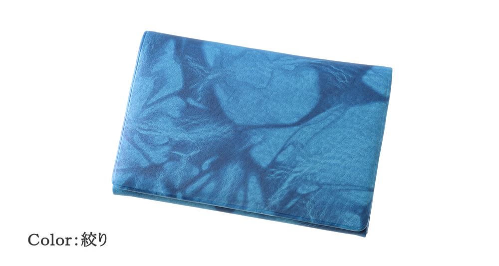 【キプリス】名刺入れ(風琴マチ)■AIZOME CALF