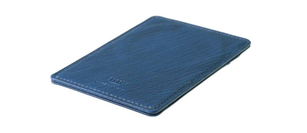 【キプリス】Mag Safeカードケース■AIZOME CALF