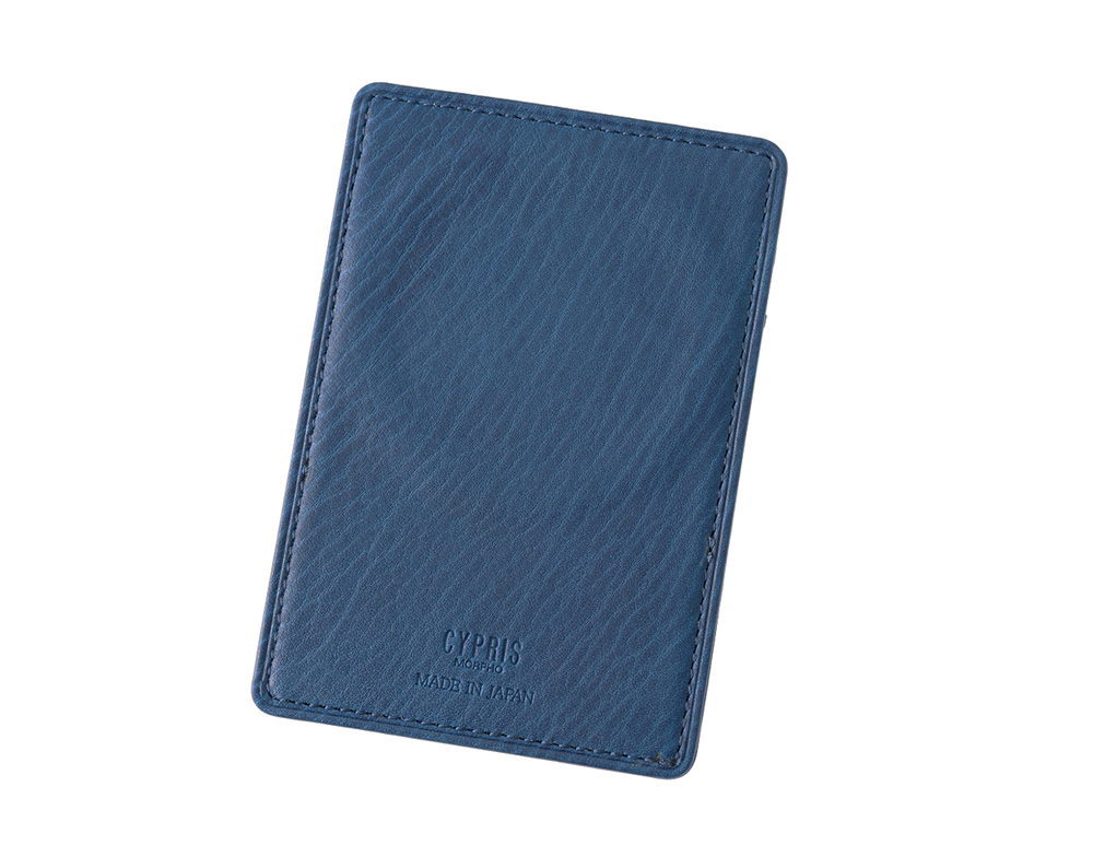【キプリス】Mag Safeカードケース■AIZOME CALF