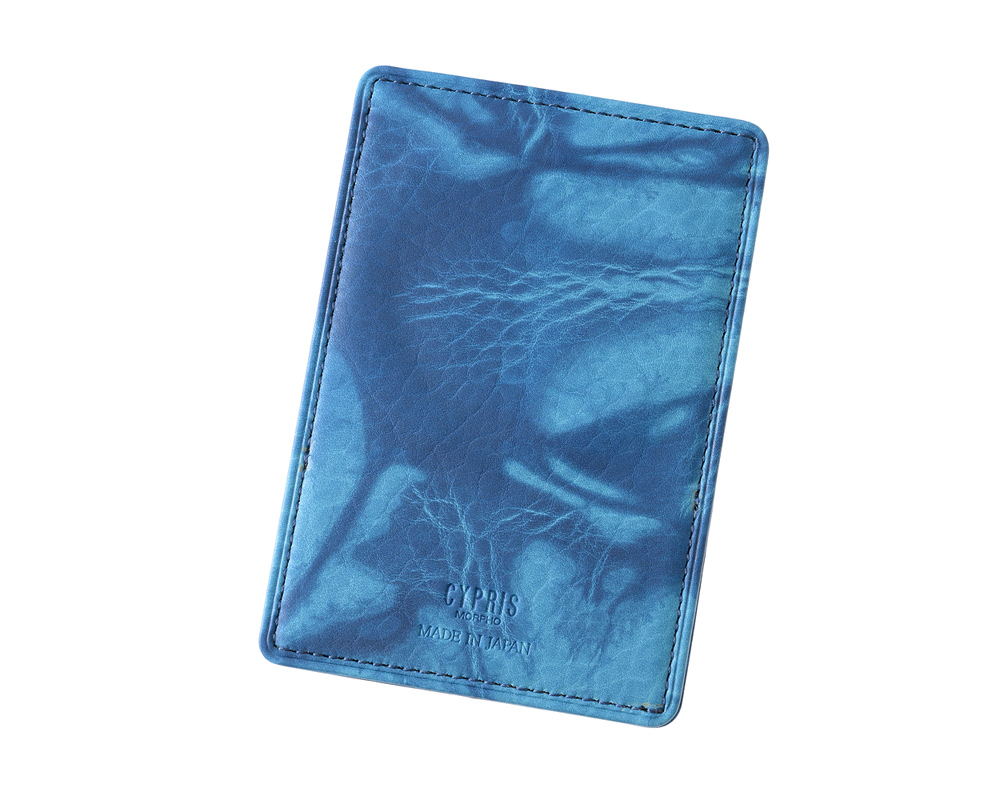 【キプリス】Mag Safeカードケース■AIZOME CALF