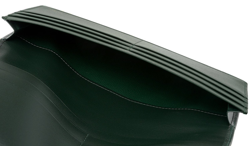 【キプリス】長財布(通しマチ束入・小銭入れなし)■ボックスカーフ